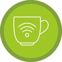 Wifi Line Multi Circle Icon vector