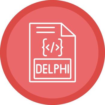 Delphi Line Multi Circle Icon vector