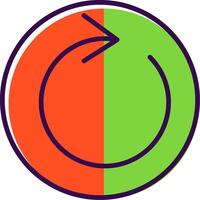 Loop filled Design Icon vector