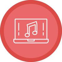 Music Line Multi Circle Icon vector