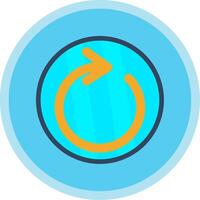 Loop Flat Multi Circle Icon vector