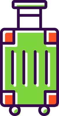 Luggage filled Design Icon