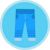 Pants Flat Multi Circle Icon vector