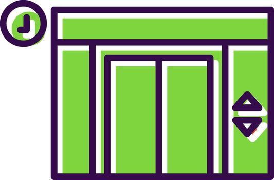 Elevator filled Design Icon vector