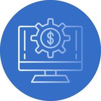 Estimate Flat Bubble Icon vector