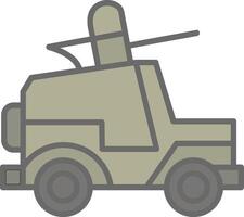 Jeep Line Filled Light Icon vector