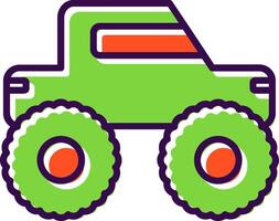 Monster Truck filled Design Icon vector