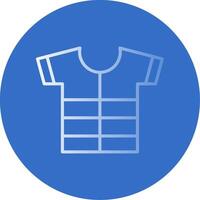 Shirt Flat Bubble Icon vector