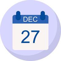 December Flat Bubble Icon vector