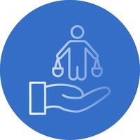 Dicision Flat Bubble Icon vector
