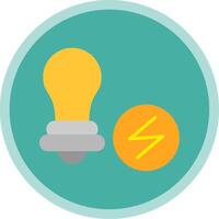 Energy Saving Flat Multi Circle Icon vector