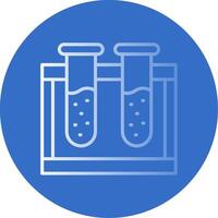 Chemicals Flat Bubble Icon vector