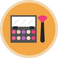 Eyeshadow Flat Multi Circle Icon vector