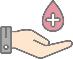 Hand Hygiene Line Filled Light Icon vector