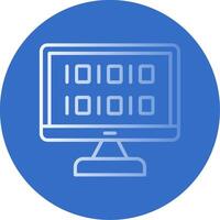Algorithm Flat Bubble Icon vector
