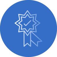 Badge Flat Bubble Icon vector