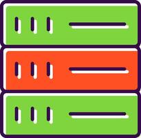 Database filled Design Icon vector