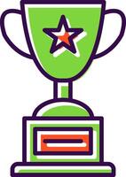 Cup filled Design Icon vector