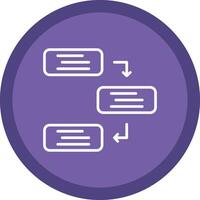 Dependencies Line Multi Circle Icon vector