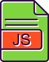 JS File Format filled Design Icon vector