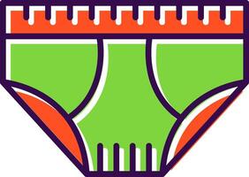 Underwear filled Design Icon vector