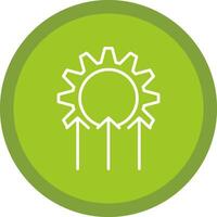 Improvement Line Multi Circle Icon vector