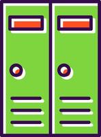 Lockers filled Design Icon vector