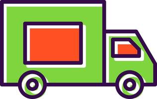 Truck filled Design Icon vector
