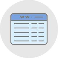 Web Programming Line Filled Light Icon vector