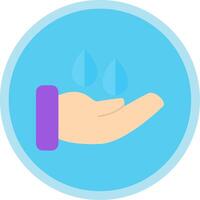 Save Water Flat Multi Circle Icon vector