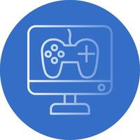Game Development Flat Bubble Icon vector