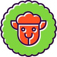 Sheep filled Design Icon vector