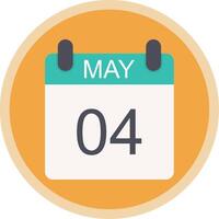 May Flat Multi Circle Icon vector