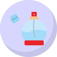 Perfume Flat Bubble Icon vector