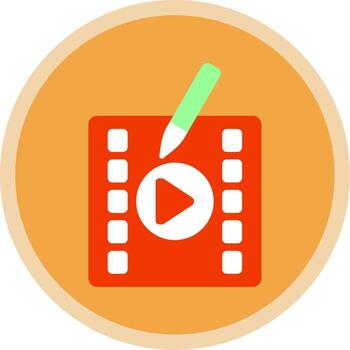 Editing Flat Multi Circle Icon vector