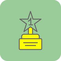 Star Filled Yellow Icon vector