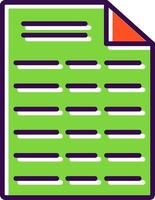 File filled Design Icon vector