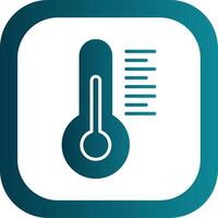 Thermometer Glyph Gradient Corner Icon vector