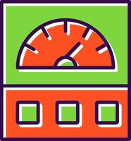 Ammeter filled Design Icon vector