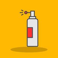 Spray Filled Shadow Icon vector