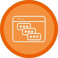 Tasks Line Multi Circle Icon vector