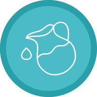 Jug Line Multi Circle Icon vector