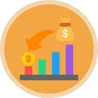 Risk Flat Multi Circle Icon vector