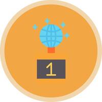 World Flat Multi Circle Icon vector
