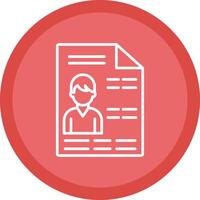 File Line Multi Circle Icon vector