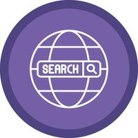 Internet Line Multi Circle Icon vector