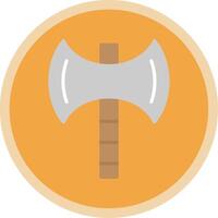 Axe Flat Multi Circle Icon vector