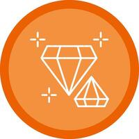 Diamond Line Multi Circle Icon vector