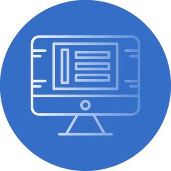 Layout Flat Bubble Icon vector