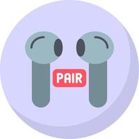 Pairing Flat Bubble Icon vector